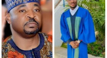 I’m proud of you, MC Oluomo tells son as he graduates