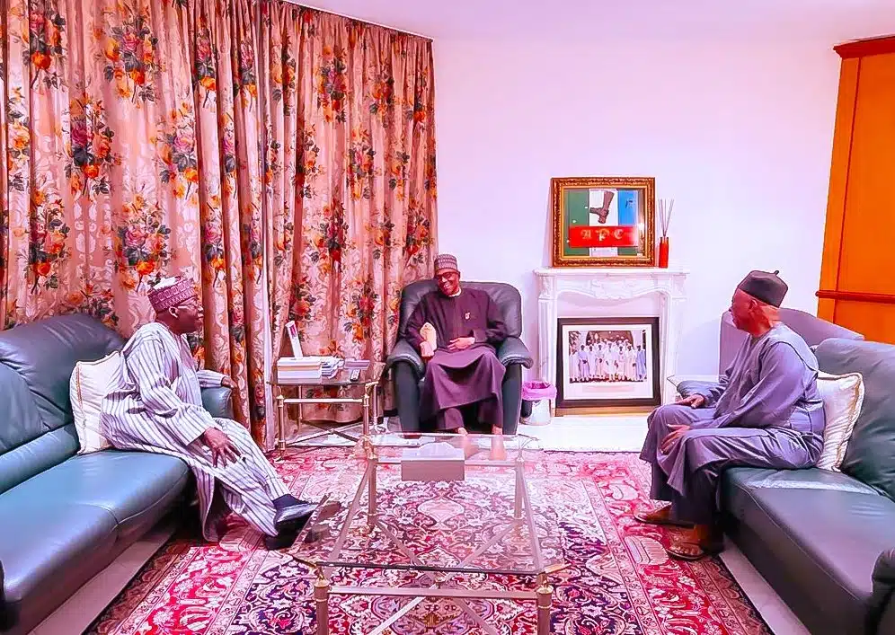 2023: Buhari meets with Tinubu, Adamu