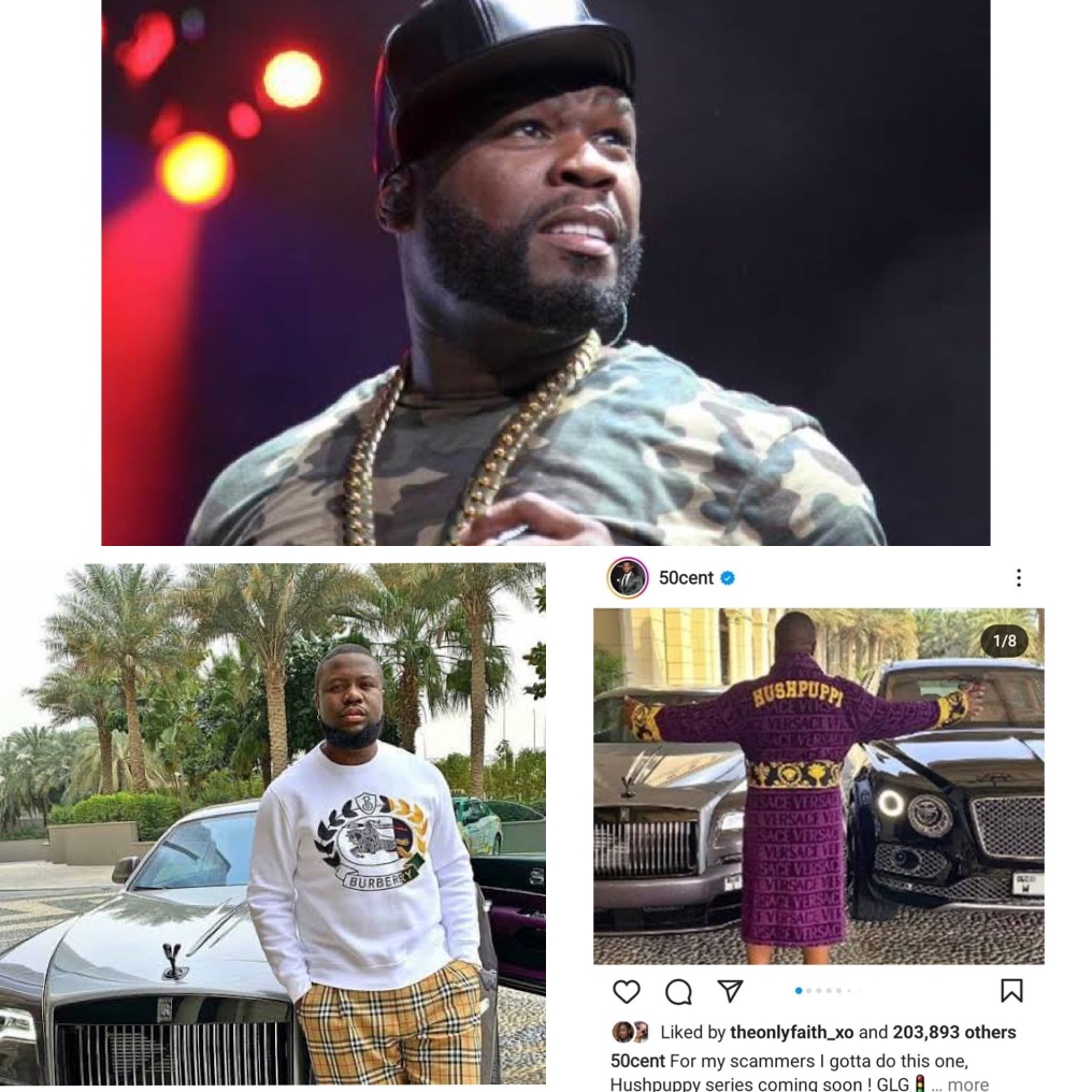US entertainment star, 50 cent sets to release TV series on Hushpuppi