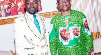 Peter Obi meets Apostle Johnson Suleman