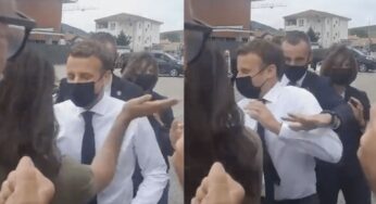 Angry woman slaps President Macron (VIDEO)