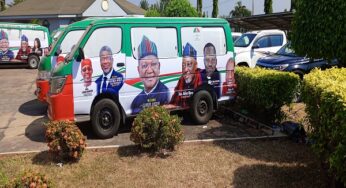 Drama as Benue PDP unveils campaign vehicles without Atiku’s picture