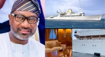 VIDEO: Otedola breaks internet, rents N1.4bn Yacht to celebrate 60th birthday