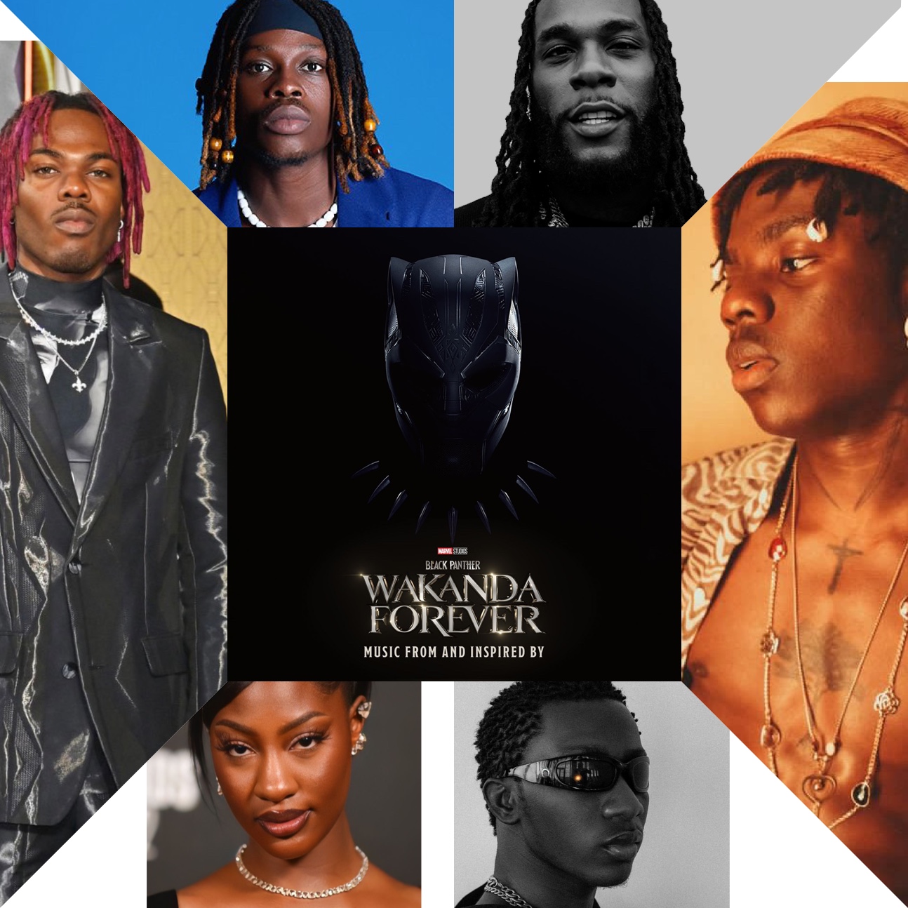 Burna Boy, Fireboy, Rema, Tems, C Kay, P Prime feature on new Black Panther soundtrack album