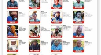 DHQ releases 19 most wanted terrorist list (Photos)