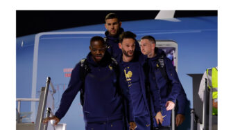France team arrive Qatar for World Cup defence