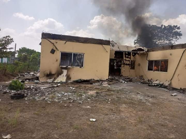 BREAKING: Gunmen set INEC office in Ebonyi on fire