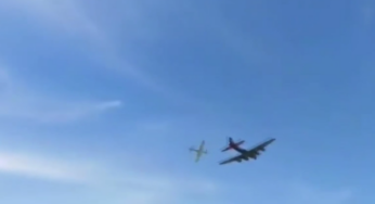 Two dead as World War planes collide mid-air in Dallas air show