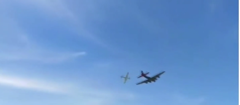 Two dead as World War planes collide mid-air in Dallas air show