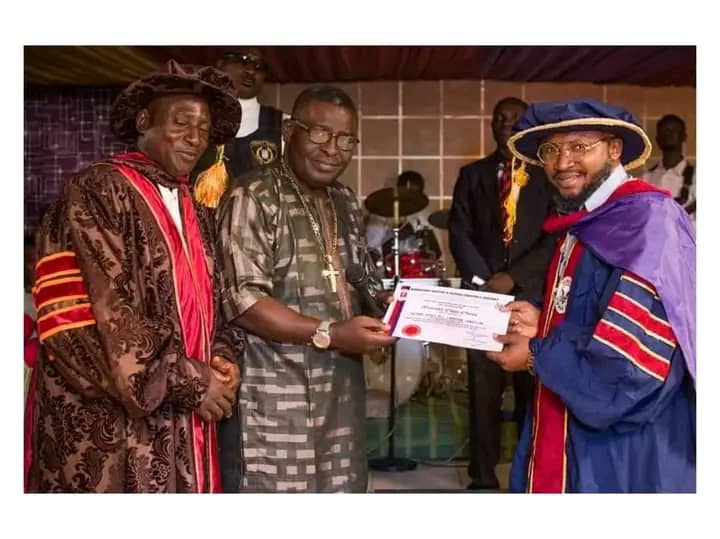 Gospel music minister, Owie Abutu bags decorate degree in humanities