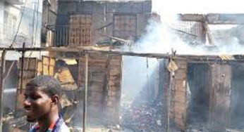 Goods worth millions destroyed as fire razes shops in Onitsha market