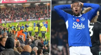 Everton fans disgrace Alex Iwobi (Video)