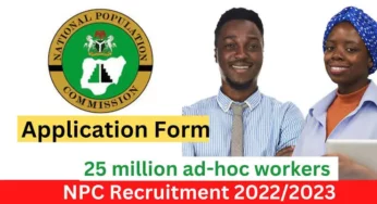 NPC E-Recruitment 2023: How to retrieve access code and application ID