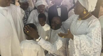 Pastor Oloche Adaji and wife storm Dunamis for Deborah Enenche and Sam wedding