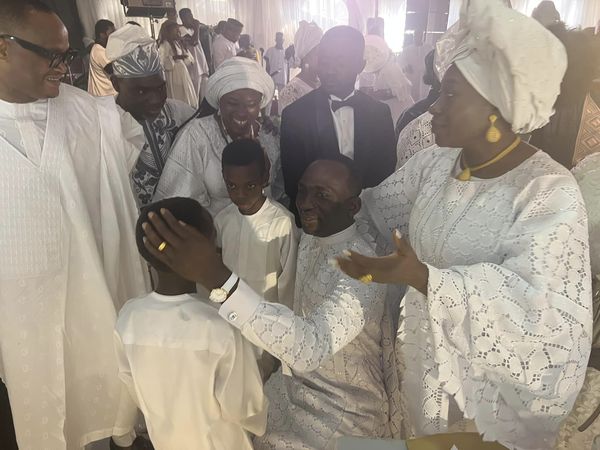Pastor Oloche Adaji and wife storm Dunamis for Deborah Enenche and Sam wedding