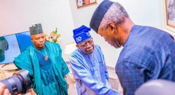 Osinbajo visits Tinubu in Abuja (Photos)