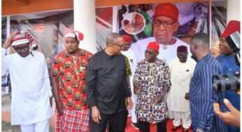 Obasanjo, Adebanjo lead Peter Obi to Ohanaeze Ndigbo headquarters