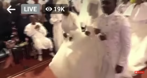 Dr Paul Enenche leads his daughter Deborah Enenche to the altar (Video)