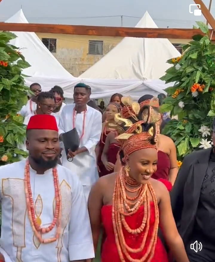 Cute Abiola, other comedians attend Sirbalo’s marriage in Benin (Photos)