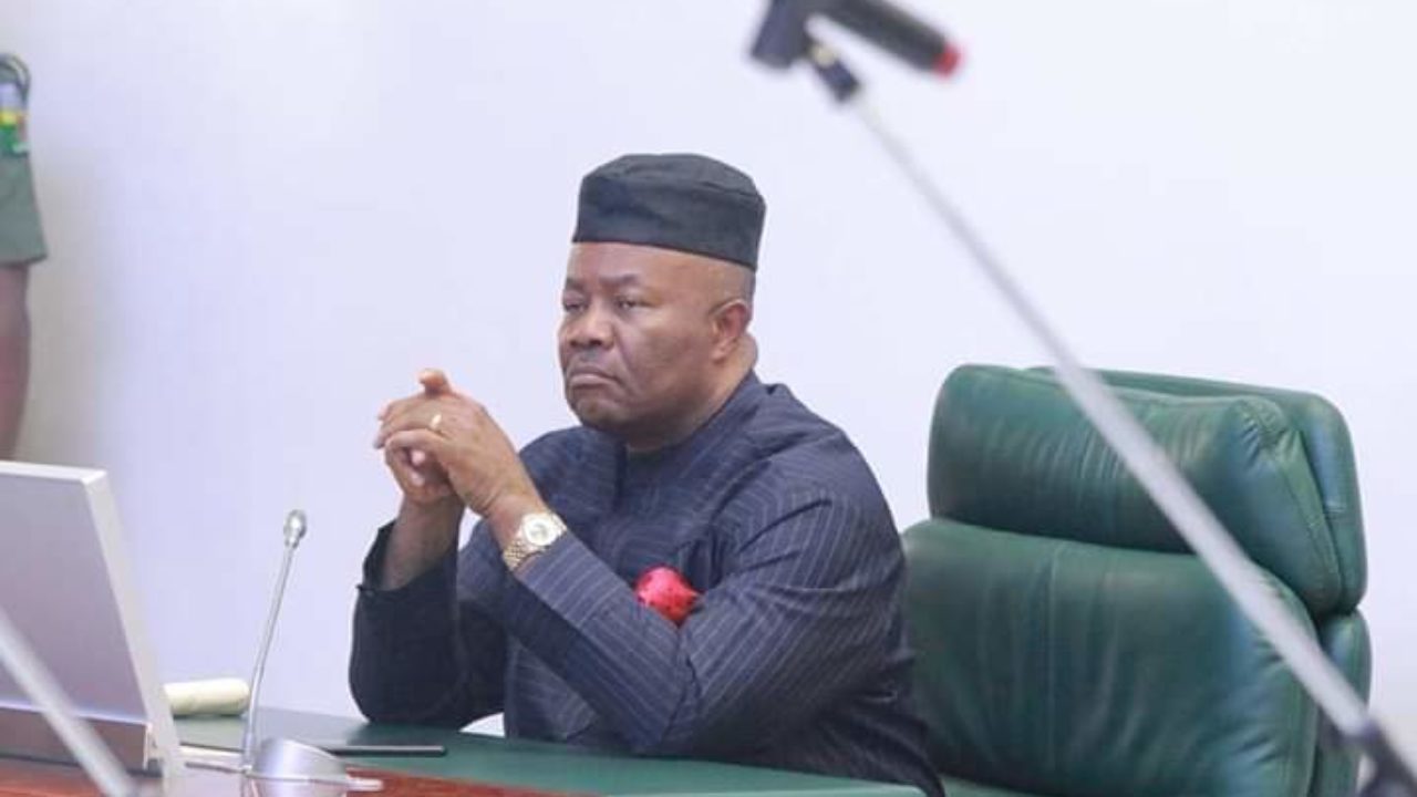 Akpabio raises alarm as hoodlums take over national assembly complex