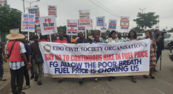 Protest breaks out in Edo over rise in petrol prices