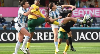 2023 WWC: Banyana Banyana surrender lead to draw with Argentina