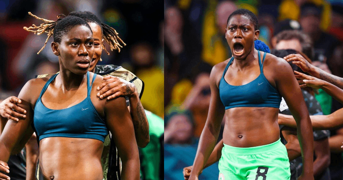 WWC 2023: Asisat Oshoala’s father angry with daughter for pulling off shirt