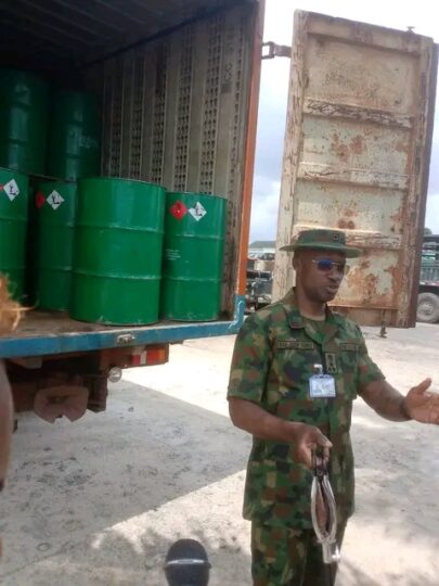 Nigerian Army seizes truck loaded with adulterated diesel in Rivers