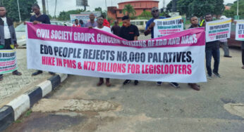 PHOTOS: Protest rocks Edo over fuel price increase