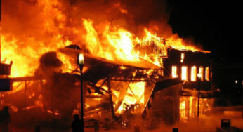 BREAKING: Worshippers trapped as fire guts Christ Apostolic Church in Ibadan