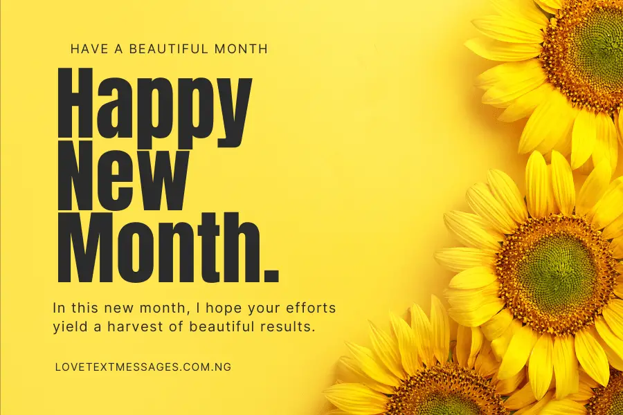 Happy New Month Wishes for Loved ones