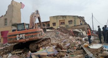 Photos from the scene of collapsed storey-building in Garki Abuja (Live Update)