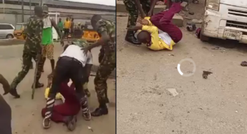 Angry soldiers on revenge mission beat LASTMA officer to coma in Lagos