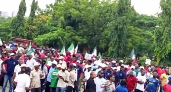NLC protesters shut down Abuja ( Photos)