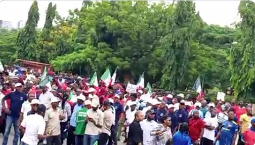 NLC protesters shut down Abuja ( Photos)