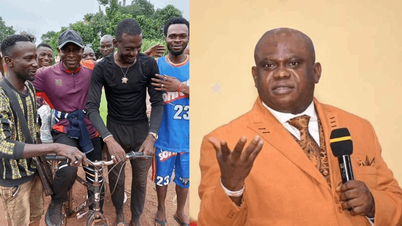 Another Benue son, Tor Solomon hits road on bicycle to meet OPM’s Pastor Chibuzor