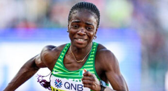 BREAKING: Tobi Amusan qualifies for 100m hurdles semi-finals in Paris