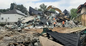 Demolition commences in Abuja as FCTA pulls down building on Alake of Egba land