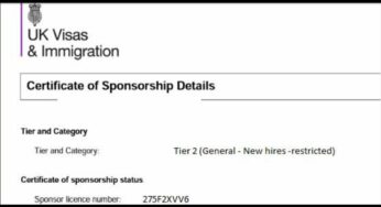 How to secure a UK Visa through a Certificate of Sponsorship (COS)