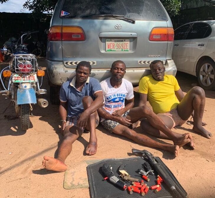 Suspected Kidnappers arrested in Orokam with weapons
