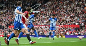 EPL: Manchester United suffer 3-1 defeat to Brighton at Old Trafford