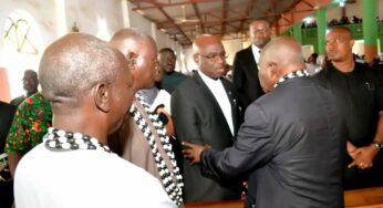 Governor Alia bids Fr Joseph Agbecha farewell