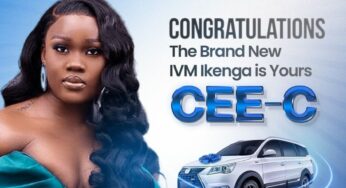 BBNaija All Stars: Innoson Vehicles congratulate Ceec for winning brand new car