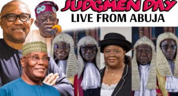 Live updates of the Presidential Election Petitions Tribunal (PEPT)’s judgement