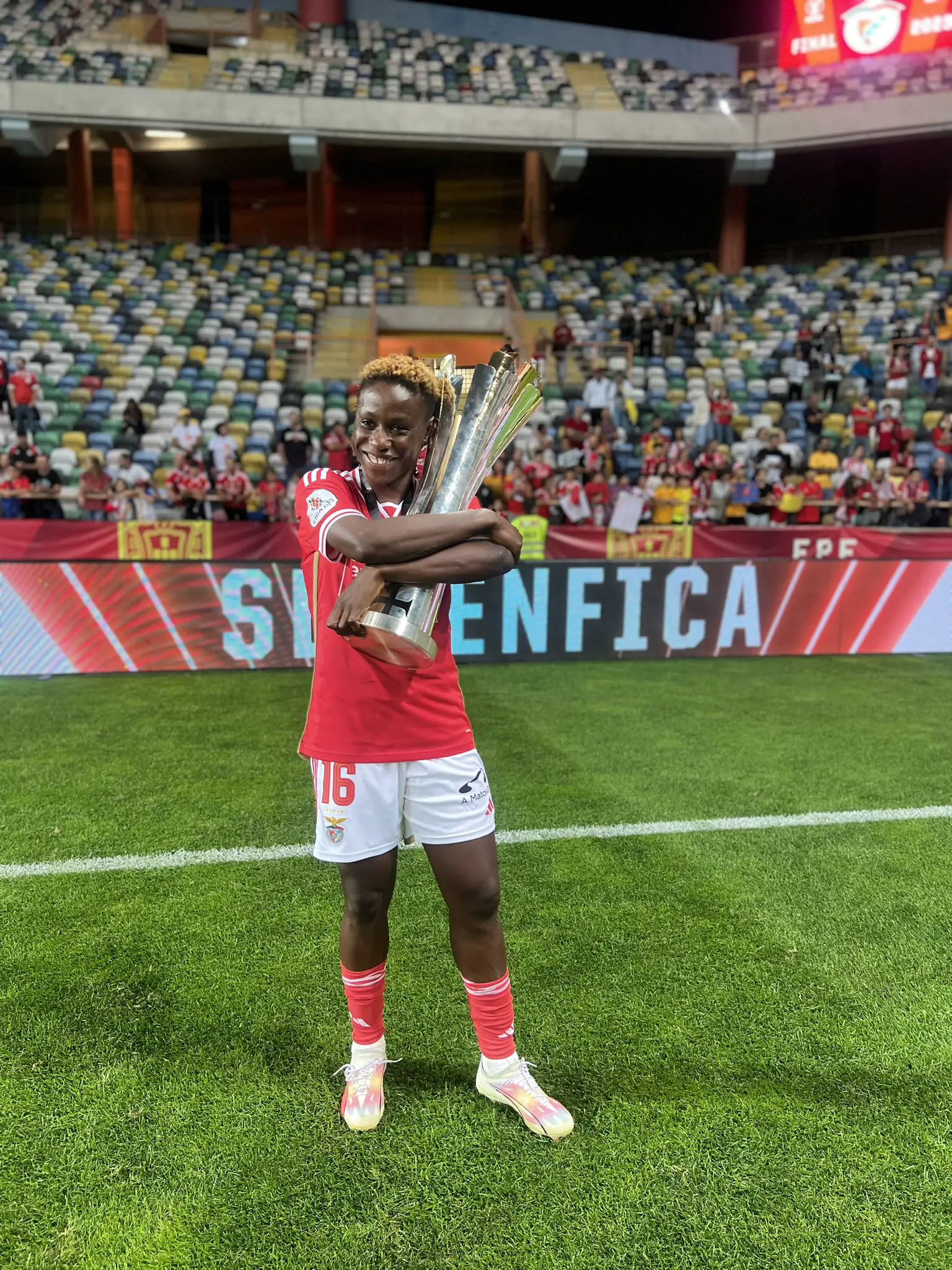 Super Falcons’ Ucheibe delights in Benfica’s Portuguese Super Cup victory