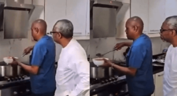 Video of FCT Minister Wike cooking while Gbajabiamila watches