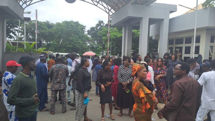 BREAKING: Ministry of Works staff lock Umahi inside office