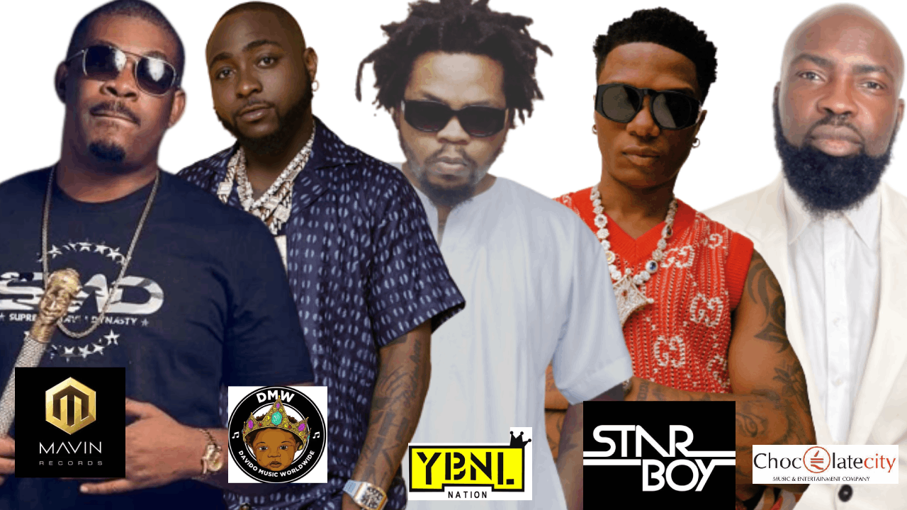 Five top record labels in Nigeria