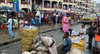 LAWMA takes action, clear roadside traders in Oyingbo Market