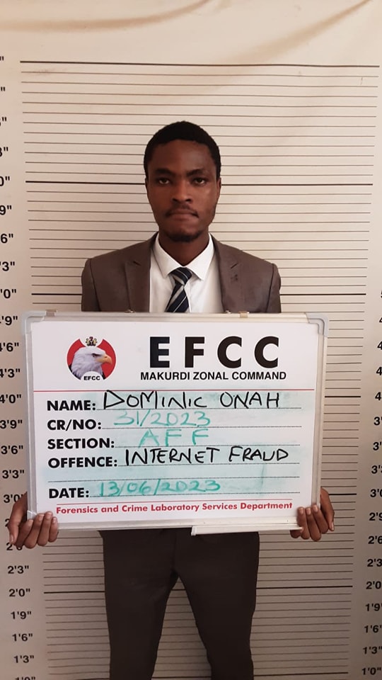 Yahoo Boy, Dominic Onah convicted of money laundering in Makudi